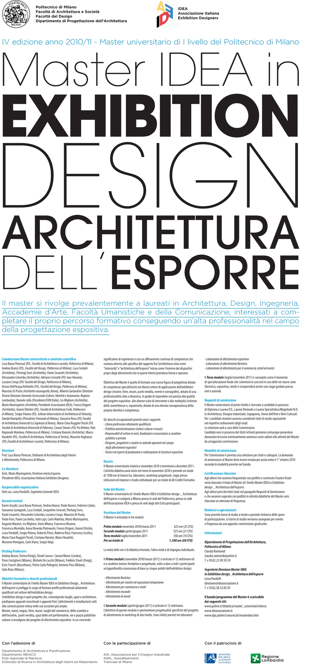 MASTER IDEA IN EXHIBITION DESIGN 10/11